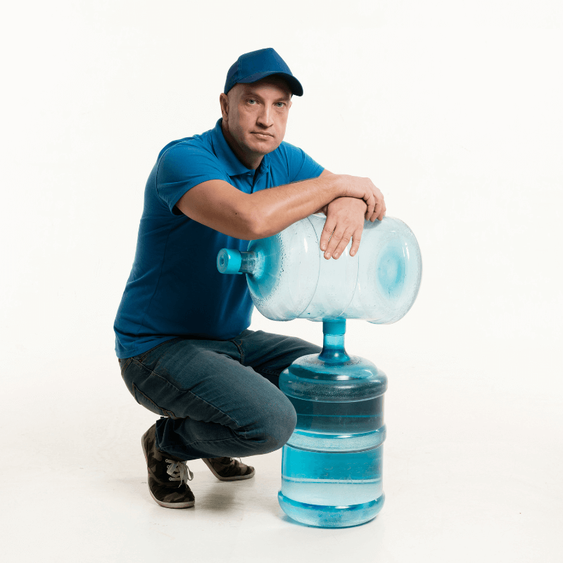 office employee tired of handling 5 gallon water jugs replacement