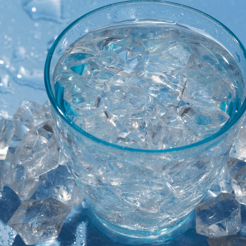 crystal clear ice and water in a glass crystal clear ice and water in a glass